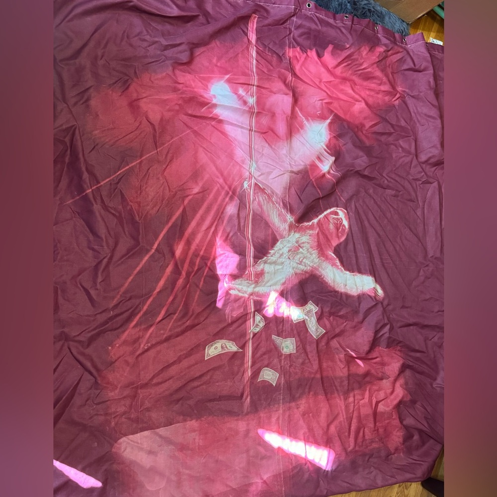 SHARP SHIRTER STRIPPER SLOTH SHOWER CURTAIN